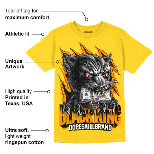 Yellow Ochre 6s DopeSkill Yellow T-shirt Black King Graphic