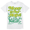 Green Sneakers DopeSkill T-Shirt Money Is Our Motive Typo Graphic Streetwear - White