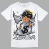 Jordan 14 Retro 'Stealth' DopeSkill T-Shirt Heaven Sent Graphic Streetwear - White