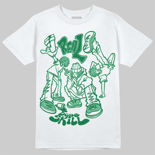 Green Sneakers DopeSkill T-Shirt Real Y2K Players Graphic Streetwear - White 