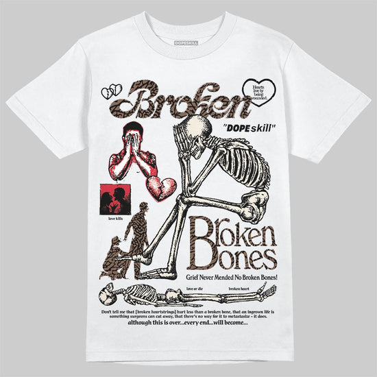Jordan 3 "World’s Best Dad" DopeSkill T-Shirt Broken Bones Graphic Streetwear - White