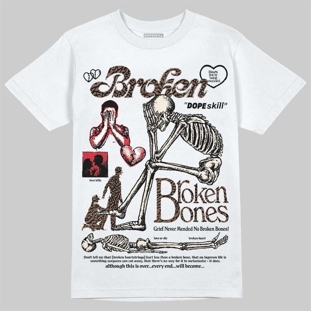 Jordan 3 "World’s Best Dad" DopeSkill T-Shirt Broken Bones Graphic Streetwear - White