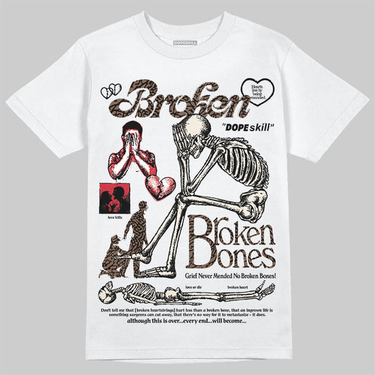Jordan 3 "World’s Best Dad" DopeSkill T-Shirt Broken Bones Graphic Streetwear - White