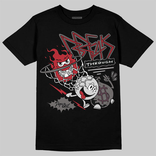 New Balance 1906R Silver Classic Crimson DopeSkill T-Shirt Break Through Graphic Streetwear - Black