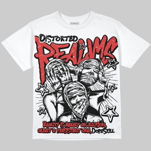 Jordan 6 “Reverse Infrared” Oversize Print 'Distorted Realms' DopeSkill Graphic T-shirt Streetwear - White 