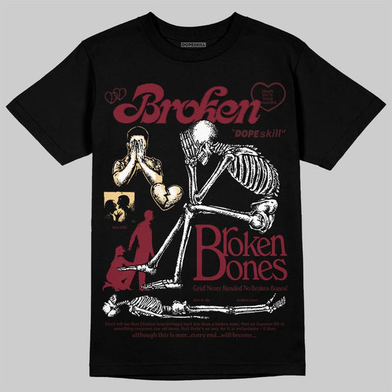 Jordan 3 PRM "Bin 23" DopeSkill T-Shirt Broken Bones Graphic Streetwear - Black