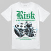Green Sneakers DopeSkill T-Shirt Risk Is Better Than Regret Graphic Streetwear - White