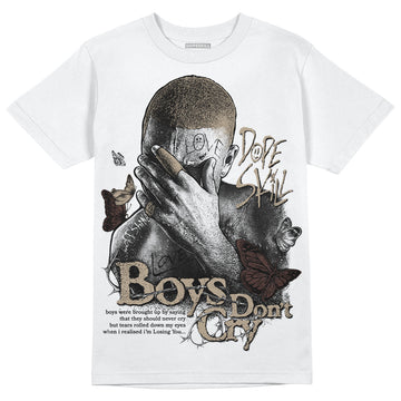 Jordan 1 High OG “Latte” DopeSkill T-Shirt Boys Don't Cry Graphic Streetwear - White