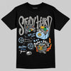 Jordan 11 Cool Grey DopeSkill T-Shirt Study Hard Graphic Streetwear - Black