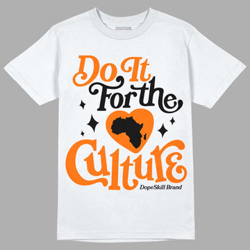 Orange, Black & White Sneakers DopeSkill T-Shirt Do It For The Culture Graphic Streetwear - White