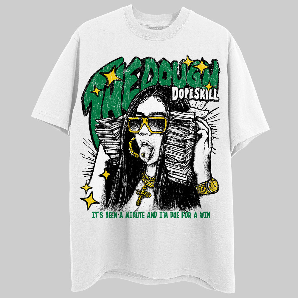 Green Sneakers DopeSkill T-Shirt The Dough Graphic Streetwear - WHite 