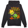 Neon Green Sneakers DopeSkill Hoodie Sweatshirt Break Through Graphic Streetwear - Black