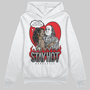 Grey Sneakers DopeSkill Hoodie Sweatshirt Stay Hot Graphic Streetwear - White