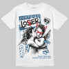 Jordan 12 French Blue DopeSkill T-Shirt Certified Lover Graphic Streetwear - White 