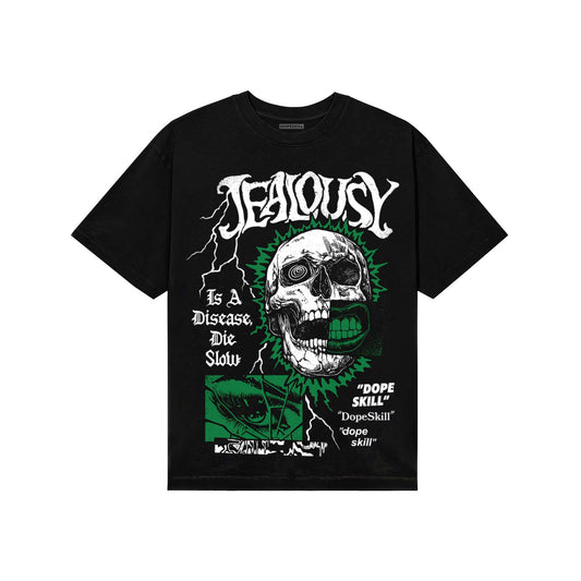 Green Sneakers DopeSkill T-Shirt Jealousy Graphic Streetwear - Black