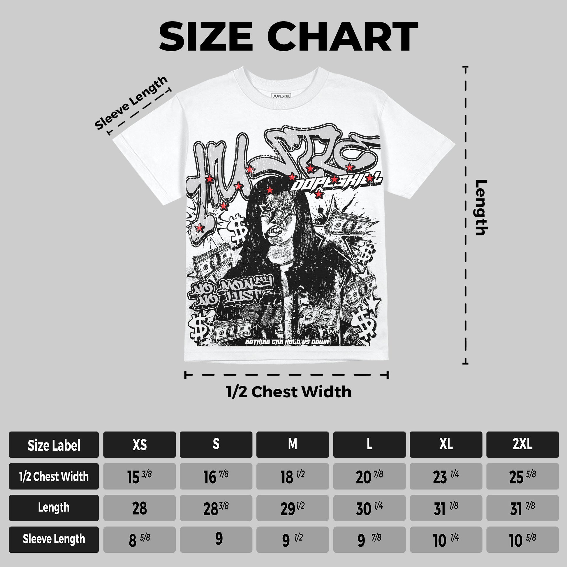 Grey Collection DopeSkill Oversize Print T-Shirt No Money No Lust Graphic