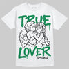 Green Sneakers DopeSkill T-Shirt True Lover Graphic Streetwear - White