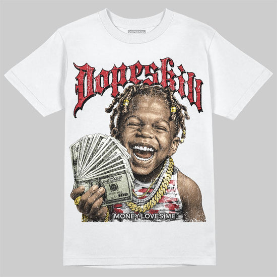 Jordan 8 Retro Bugs Bunny (2025) DopeSkill T-Shirt Money Loves Me Graphic Streetwear - White