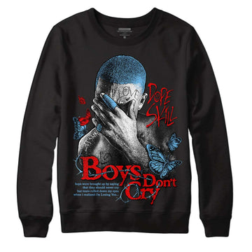 Travis Scott x Jordan 4 Retro 'Cactus Jack' DopeSkill Sweatshirt Boys Don't Cry Graphic Streetwear - Black