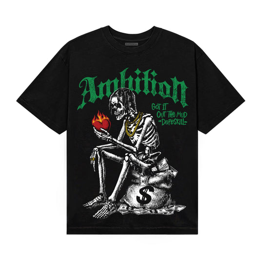 Green Sneakers DopeSkill T-Shirt Ambition Graphic Streetwear - Black