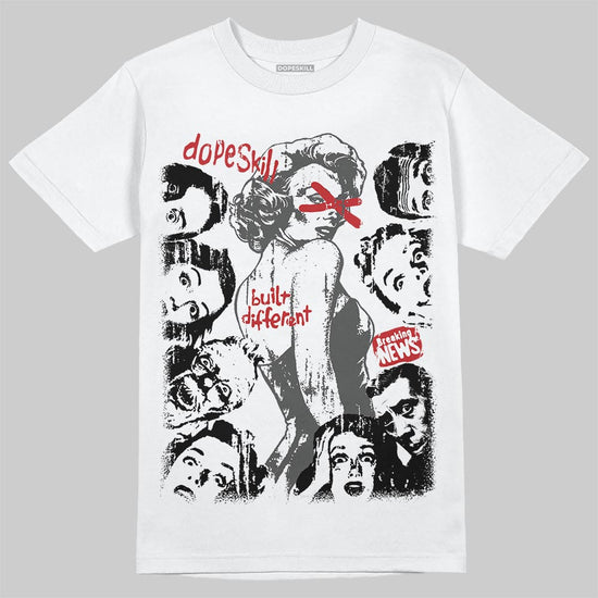 Jordan 6 Bin 23 DopeSkill T-Shirt Built Different Graphic Streetwear - White 