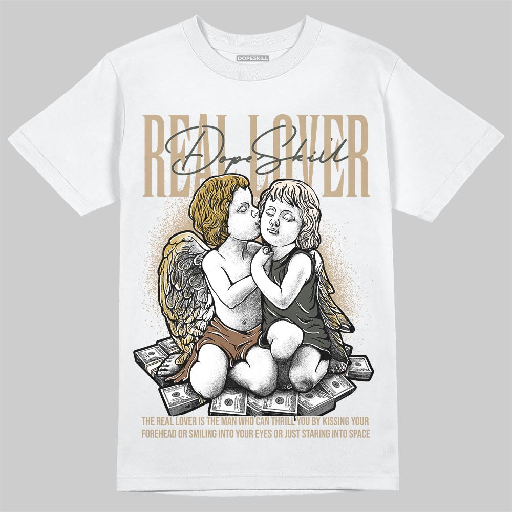 Jordan 1 High OG “Shop Jacket” DopeSkill T-Shirt Real Lover Graphic Streetwear - White