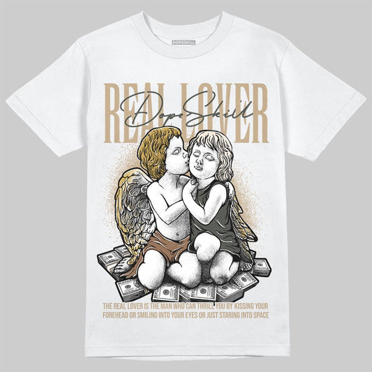 Jordan 1 High OG “Shop Jacket” DopeSkill T-Shirt Real Lover Graphic Streetwear - White