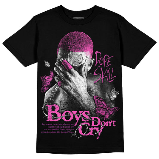 Jordan 4 GS “Hyper Violet” DopeSkill T-Shirt Boys Don't Cry Graphic Streetwear - Black