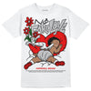 Jordan 12 “Cherry” DopeSkill T-Shirt No Fake Love Graphic Streetwear - White