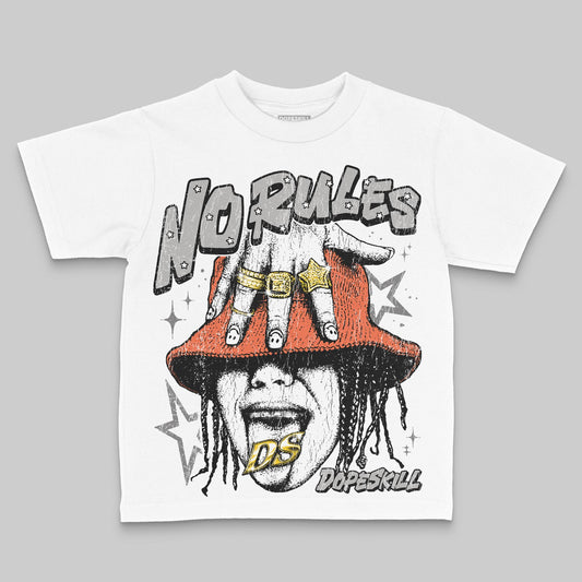 Grey Sneakers DopeSkill Toddler Kids T-shirt No Rules Graphic Streetwear - White