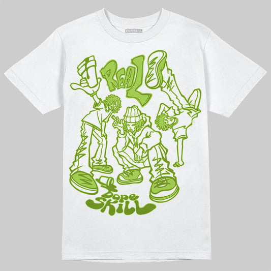 SB Dunk Low Chlorophyll DopeSkill T-Shirt Real Y2K Players Graphic Streetwear - White