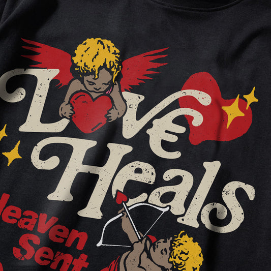 Samba Valentine's Day 2025 DopeSkill Premium T-Shirt New Love Heals Graphic