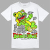 Neon Green Sneakers DopeSkill T-shirt Born To Be Rich Graphic Streetwear - White