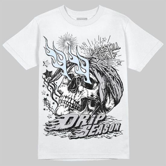 Jordan 11 Retro Low Cement Grey DopeSkill T-Shirt Drip Season Graphic Streetwear - White