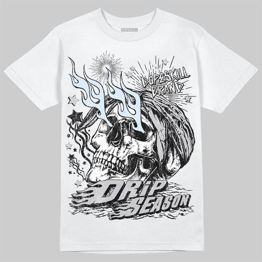 Jordan 11 Retro Low Cement Grey DopeSkill T-Shirt Drip Season Graphic Streetwear - White