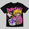 Jordan 4 Comic DopeSkill T-Shirt Pour Up Graphic Streetwear - Black