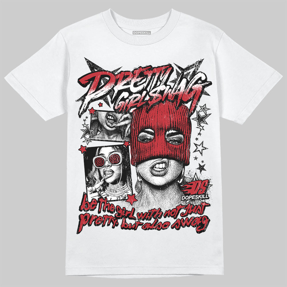 Jordan 14 Retro ‘Black Toe’ DopeSkill T-Shirt Pretty Girl Swag Graphic Streetwear - WHite 