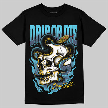 Jordan 11 Retro Gamma Blue (2025) DopeSkill T-Shirt Drip or Die Graphic Streetwear - Black