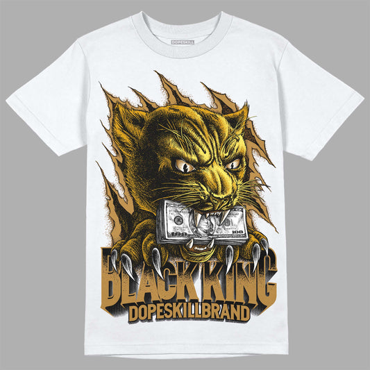 Jordan 13 Wheat 2023 DopeSkill T-Shirt Black King Graphic Streetwear - White