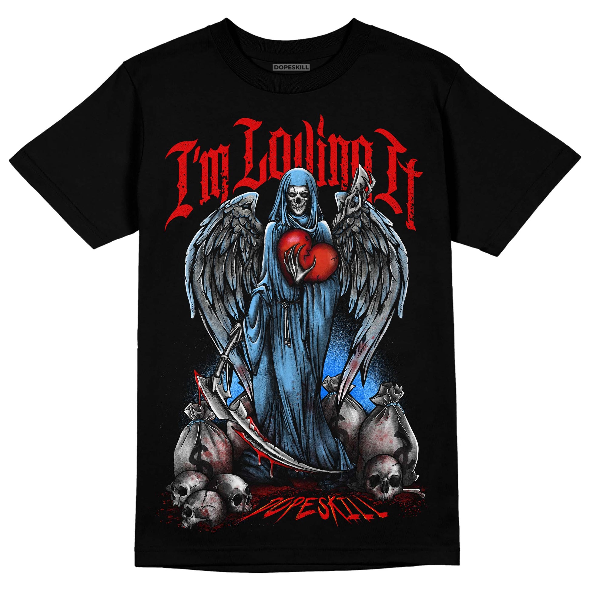 Travis Scott x Jordan 4 Retro 'Cactus Jack' DopeSkill T-Shirt New I'm Loving It Graphic Streetwear - Black