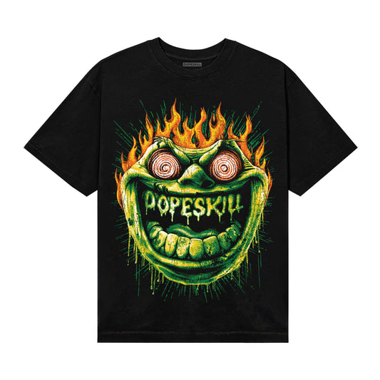 Green Sneakers DopeSkill T-Shirt Hellfire Graphic Streetwear - Black
