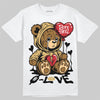 Jordan 4 Retro “Pizza” DopeSkill T-Shirt Broken Bear Graphic Streetwear - White