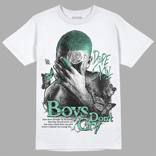 Jordan 3 "Green Glow" DopeSkill T-Shirt Boys Don't Cry Graphic Streetwear - White 