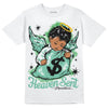 Jordan 1 High OG Green Glow DopeSkill T-Shirt Heaven Sent Graphic Streetwear - WHite