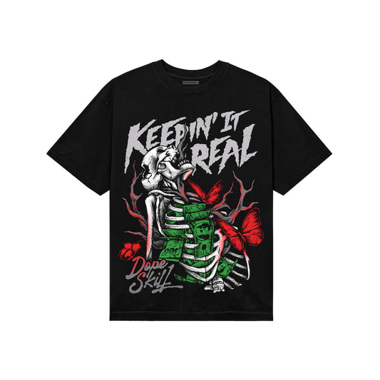Grey Sneakers DopeSkill T-Shirt Keepin' It Real Graphic Streetwear - Black