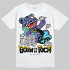 Jordan 8 Retro 'Aqua' 2025 DopeSkill T-Shirt Born To Be Rich Graphic Streetwear - WHite