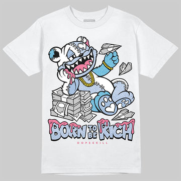 Jordan 3 GS “Cobalt Bliss” DopeSkill T-Shirt Born To Be Rich Graphic Streetwear - White