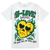 Green Sneakers DopeSkill T-Shirt Crying Heart Graphic Streetwear - White