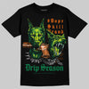 Green Sneakers DopeSkill T-Shirt New Drip Season Graphic Streetwear - Black