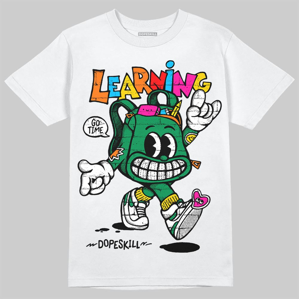 Green Sneakers DopeSkill T-Shirt Learning Graphic Streetwear  -WHite